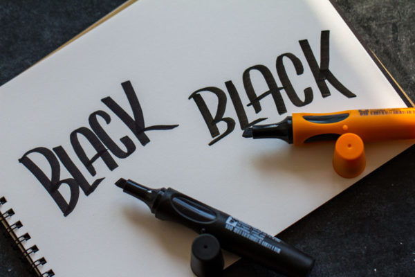Neuland & Inky Thinking UK - No.One outliner wedge nib marker pen black