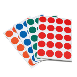 Sheets of marking dots assorted, sold by Inky Thinking UK