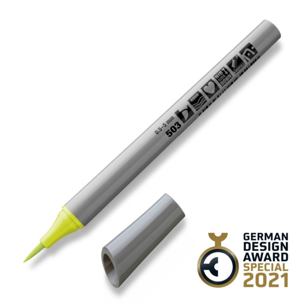 503 yellow FineOne Art Brush pen - Neuland & Inky Thinking UK