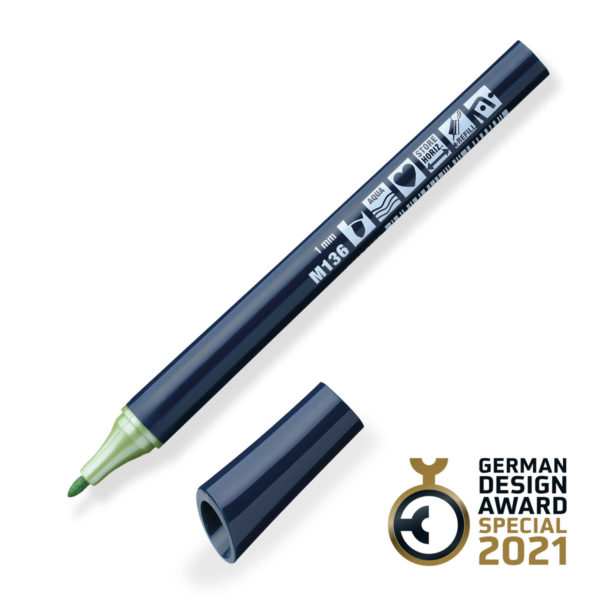 FineOne metallic round nib pen M136 Green - sold by Inky Thinking UK on behalf of Neuland Germany