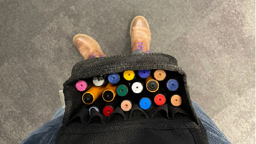 Image of Neuland pens in BaggyOne pen holder as an image in a blog called Are you a prepared meeting leader by Tom Russell, FOunder of Inky Thinking