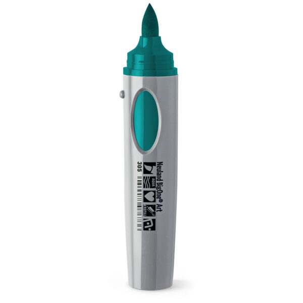 Neuland BigOne Art Brush Nib marker pen, sold by Inky Thinking UK. ocean.